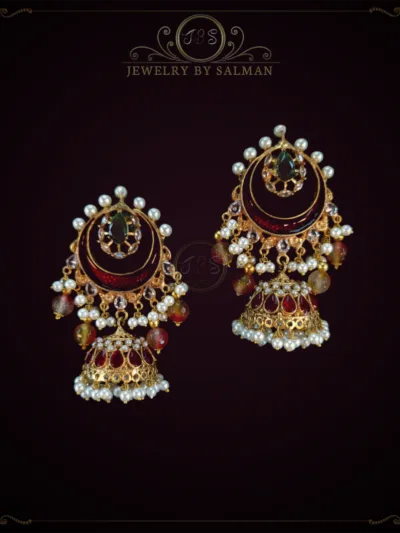 Chandbali jhumka