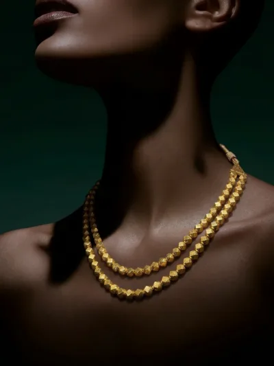 Double-Strand Pearl Mala Necklace | JBS Jewelry