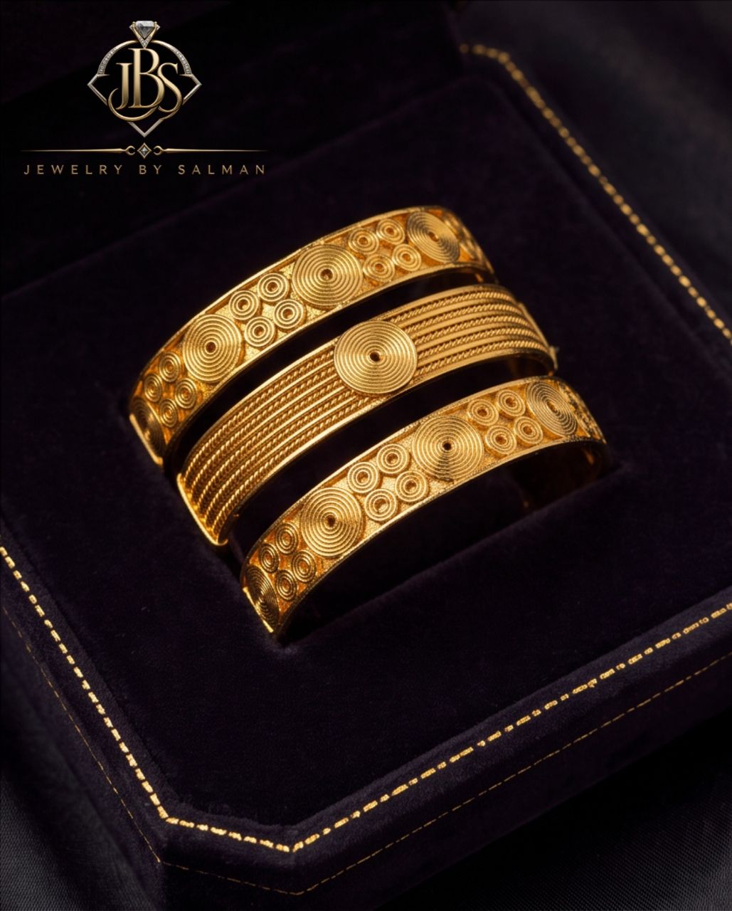 Handcrafted Gold-Plated Bangles Set
