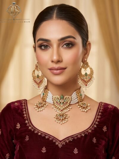 Royal Navratan Kundan Designer Set