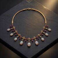Designer Opal & Ruby-Inspired Necklace Set | JBS Jewelry