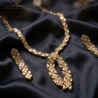 Designer Mala Set with Champagne Zircon Work | JBS Jewelry