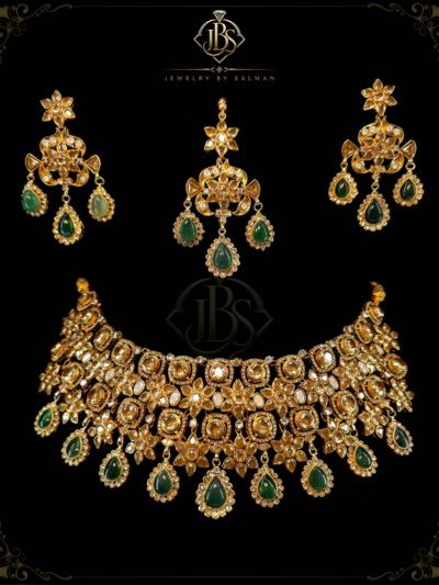 Elegant Green Stone Royal Set | JBS Jewelry