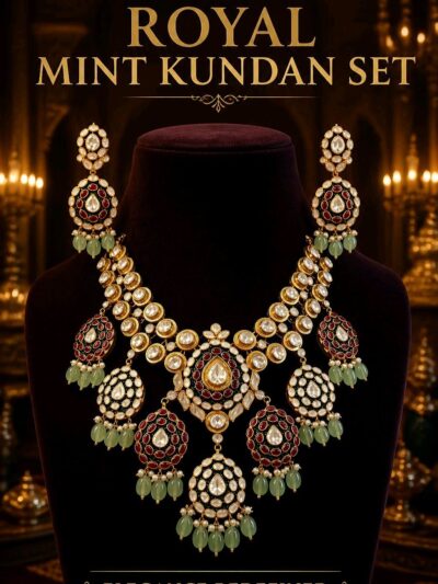 Timeless Kundan Necklace Set | JBS Jewelry