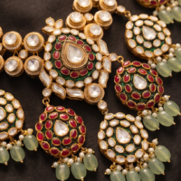 Timeless Kundan Necklace Set - Image 3
