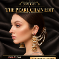 Pearl Chain Designer Jhumka Earrings | JBS Jewelry - 30% OFF