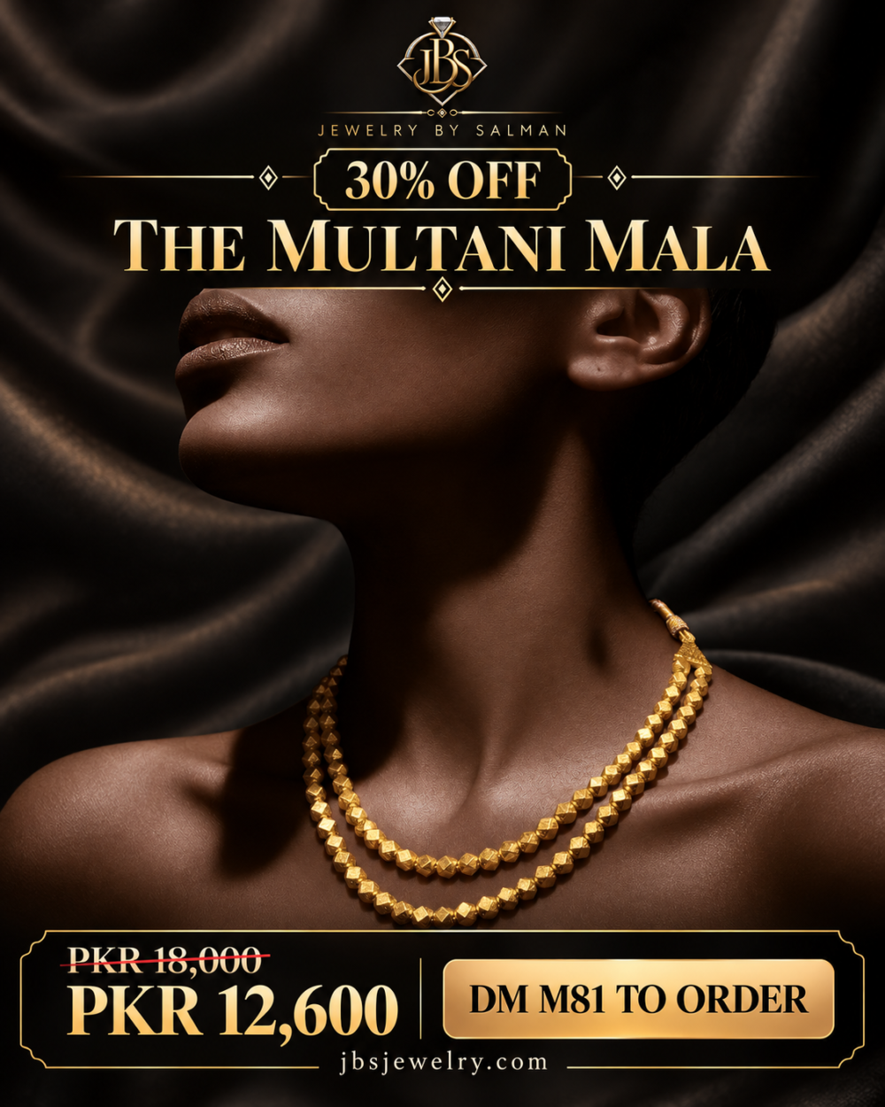 JBS M81 30 Percent Off Sale Poster Double-Strand Multani Mala | JBS Jewelry - 30% OFF
