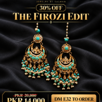 Firozi Kundan Baliyan with Pearl Detailing - JBS Jewelry 30% OFF sale poster