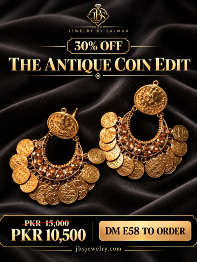 Antique Coin Chand baliyan - JBS Jewelry 30% OFF sale poster